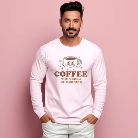 Men's Coffee The Vodka Of Morning Graphics Printed Sweatshirts