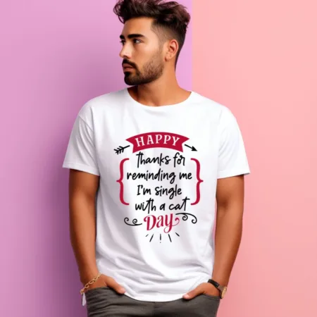 Men's Happy Thanks For Reminding Me Graphics Printed T-Shirt