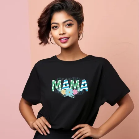 Women's Mama Graphics Printed Oversized T-Shirt
