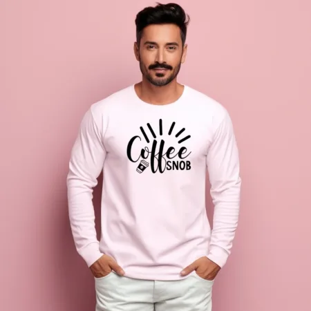 Men's Coffee Snob Graphics Printed Sweatshirts