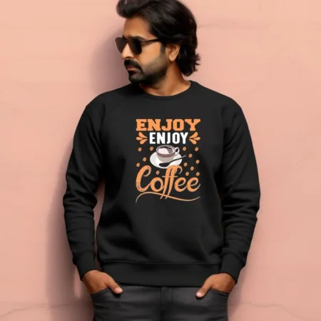 Men's Enjoy Coffee Graphics Printed Sweatshirts