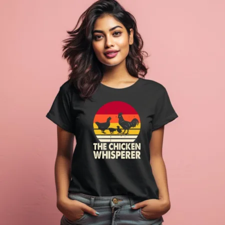 Women's The Chicken Whisperer Graphics Printed T-Shirt
