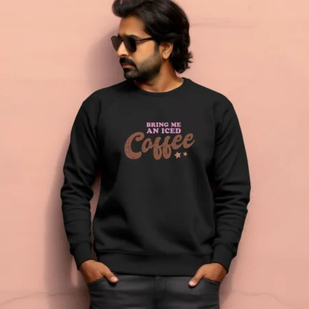 Men's Being Me A Nice Coffee Graphics Printed Sweatshirts