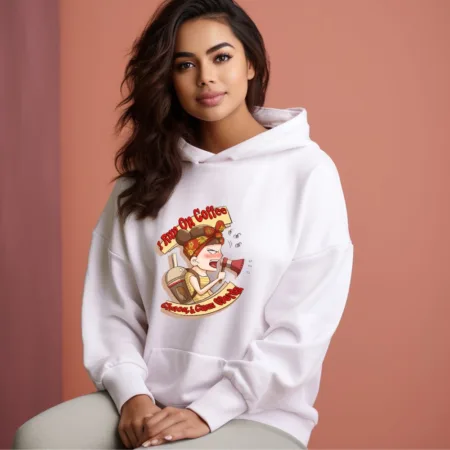 Women's I Run On Coffee Graphics Printed Hoodies