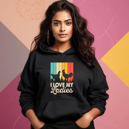 Women's I Love My Ladies Graphics Printed Hoodies