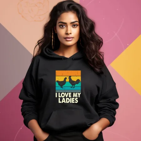 Women's I Love My Ladies Graphics Printed Hoodies