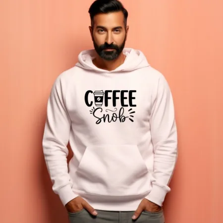 Men's Coffee Snob Graphics Printed Hoodies