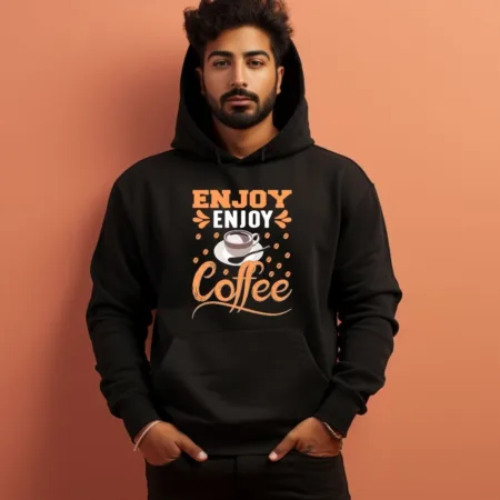 Men's Enjoy Coffee Graphics Printed Hoodies