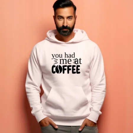 Men's You Had Me At Coffee Graphics Printed Hoodies