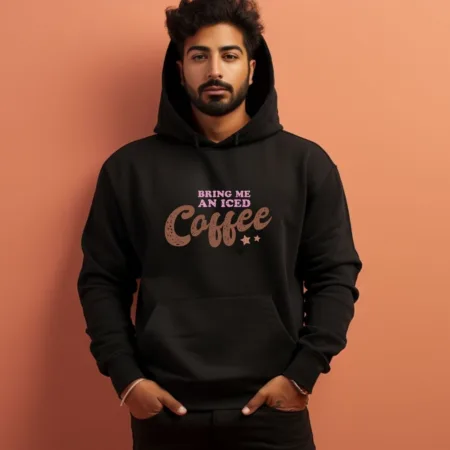 Men's Being Me A Nice Coffee Graphics Printed Hoodies