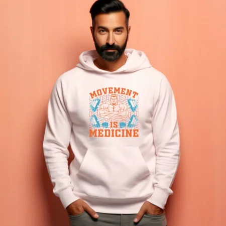 Men's Movement Is Medicine Graphics Printed Hoodies