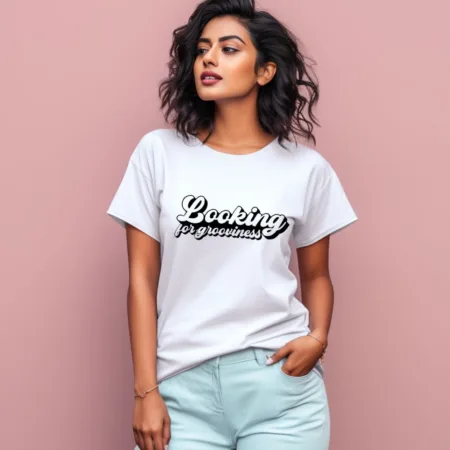 Women's Looking For Grooviness Graphics Printed T-Shirt