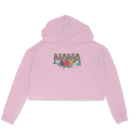 Women's Mama Graphics Printed Crop Hoodies