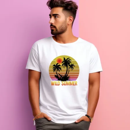Men's Wild Summer  Graphics Printed T-Shirt