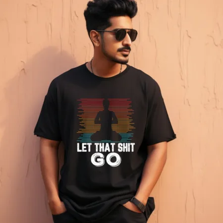 Men's Lat That Shit Go Graphics Printed Oversized T-Shirt