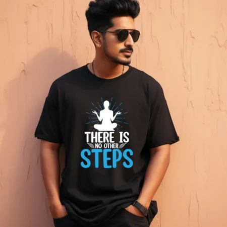 Men's There Is No Other Steps Graphics Printed Oversized T-Shirt
