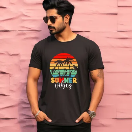 Men's Summer Vibes Graphics Printed T-Shirt