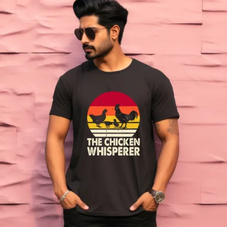 Men's The Chicken Whisperer Graphics Printed T-Shirt