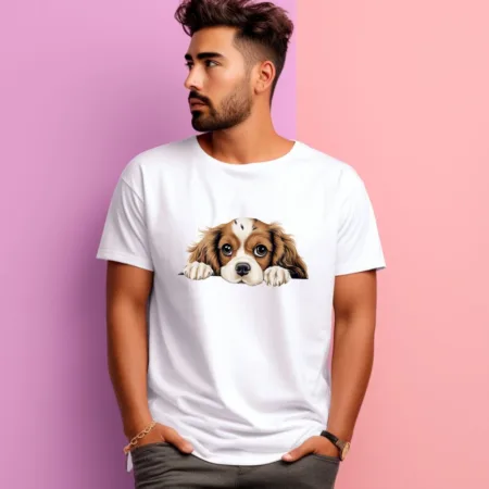 Men's Cavalier King Charles Spaniel Graphics Printed T-Shirt