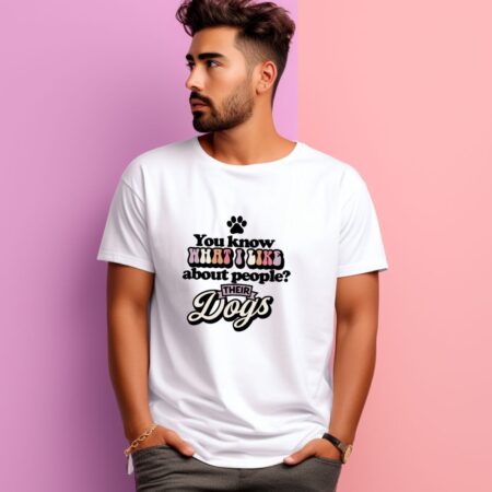 Men's You Know What I Like About People Graphics Printed T-Shirt