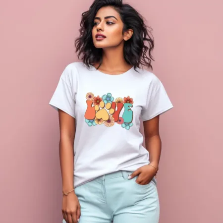 Women's Love Graphics Printed T-Shirt