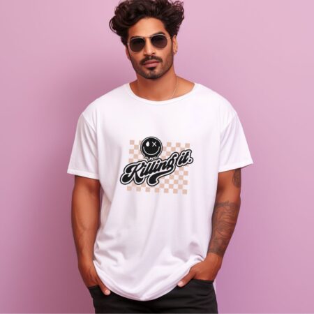 Men's Killing It Graphics Printed Oversized T-Shirt