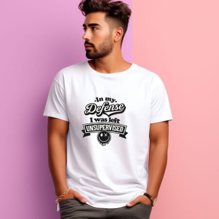 Men's In My Defense Graphics Printed T-Shirt