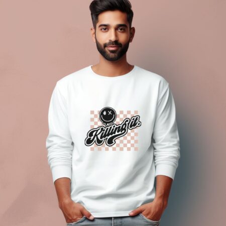 Men's Killing It Graphics Printed Full Sleeve T Shirt