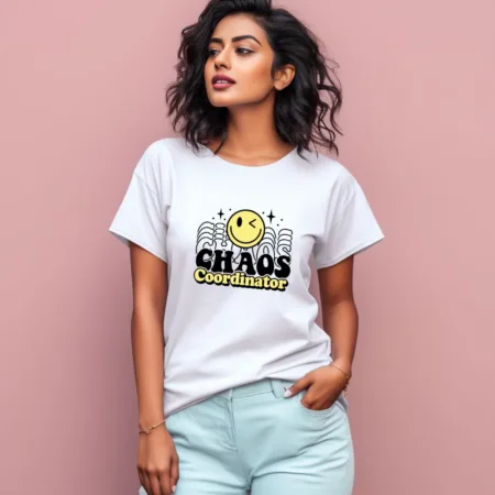 Women's Chaos Coordinator Graphics Printed T-Shirt