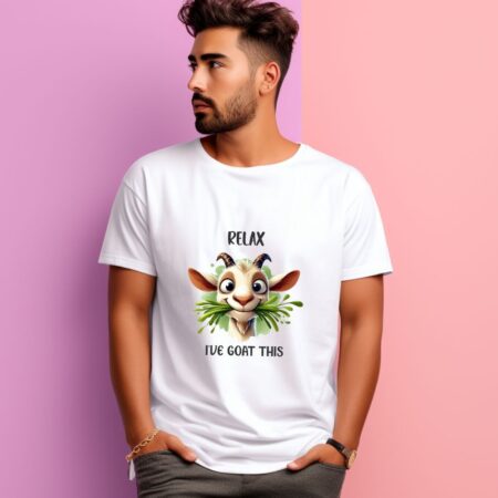 Men's Relax I've Goat This Graphics Printed T-Shirt