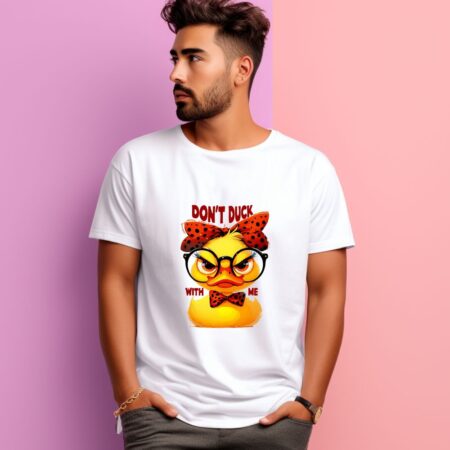 Men's  Don't Duck With Me  Graphics Printed T-Shirt