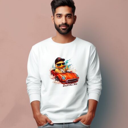 Men's Duck This Shit Graphics Printed Full Sleeve T Shirt