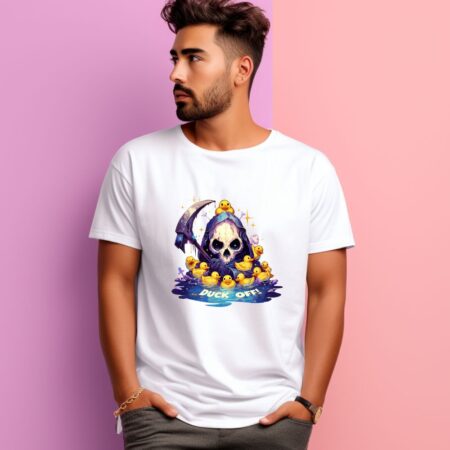 Men's Duck Off Graphics Printed T-Shirt