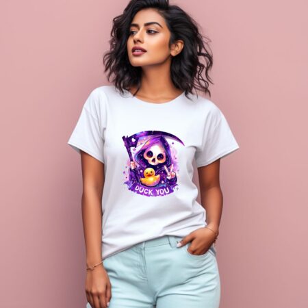 Women's Duck You Graphics Printed T-Shirt