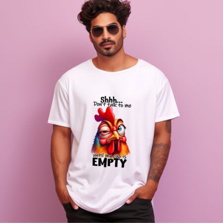 Men's Shhh Don't Talk To Me Graphics Printed Oversized T-Shirt