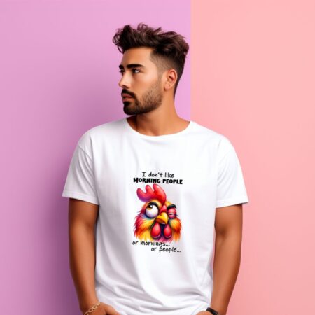 Men's I Don't Like Morning People Graphics Printed T-Shirt