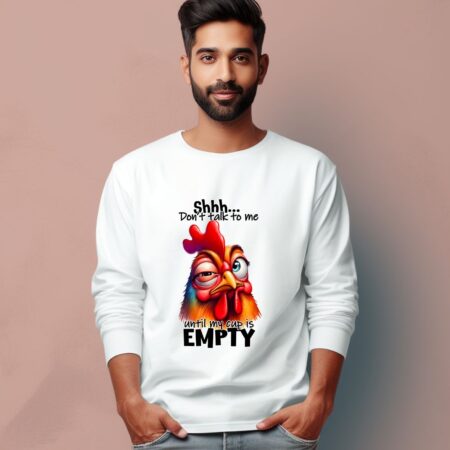 Men's Shhh Don't Talk To Me Graphics Printed Full Sleeve T Shirt