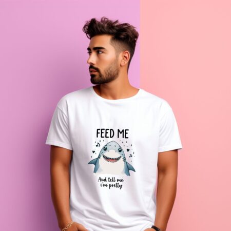 Men's Feed Me And Tell Me I'm Pretty Graphics Printed T-Shirt