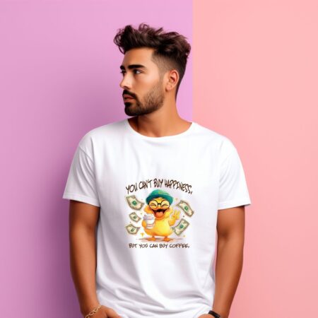Men's You Can't Buy Happiness Graphics Printed T-Shirt