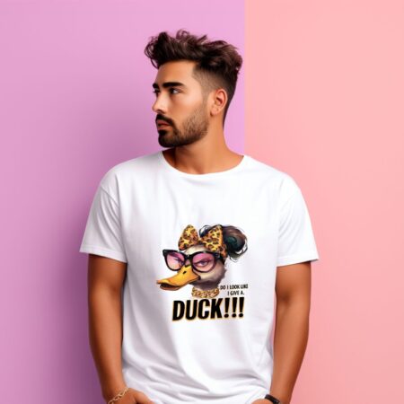 Men's Do You Look Like A Give A Duck Graphics Printed T-Shirt