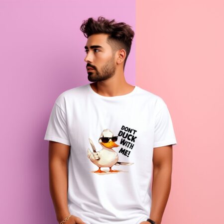 Men's Don't Duck With Me Graphics Printed T-Shirt