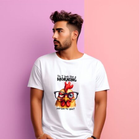 Men's Do I Look Like A Morning Person To You Graphics Printed T-Shirt