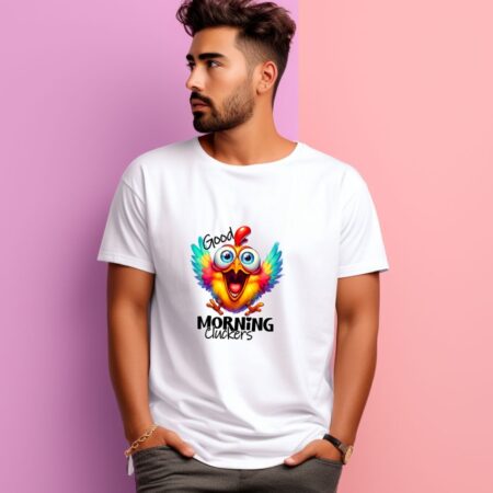Men's Good Morning Cluckers Graphics Printed T-Shirt