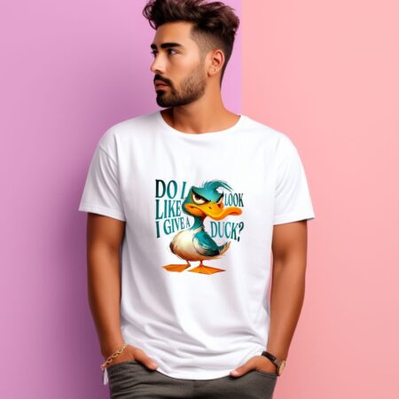 Men's Do I Look Like A Give A Duck Graphics Printed T-Shirt