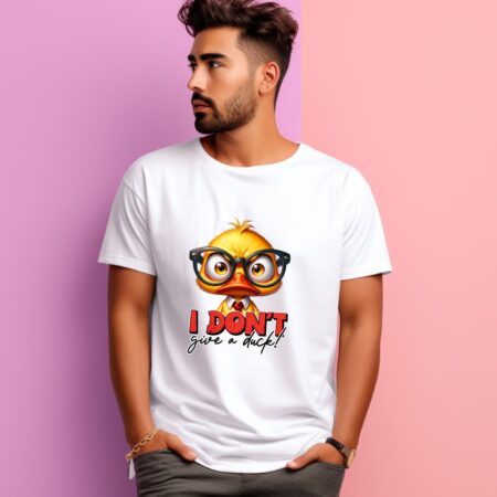 Men's I Don't Give A Duck Graphics Printed T-Shirt