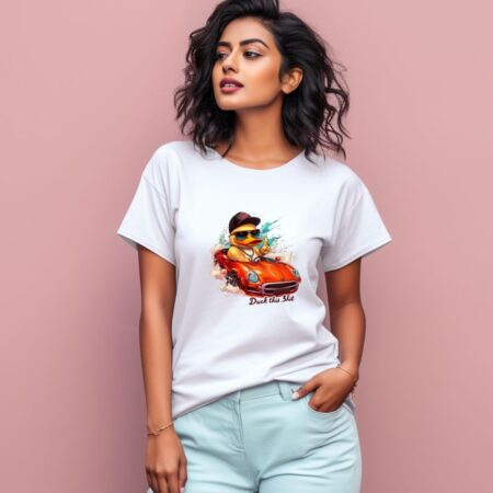 Women's Duck This Shit Graphics Printed T-Shirt