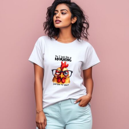 Women's Do I Look Like A Morning Person To You Graphics Printed T-Shirt