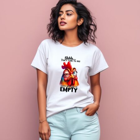 Women's Shhh Don't Talk To Me Graphics Printed T-Shirt