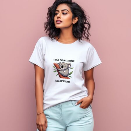 Women's I Have The Neccessary Koalifications Graphics Printed T-Shirt