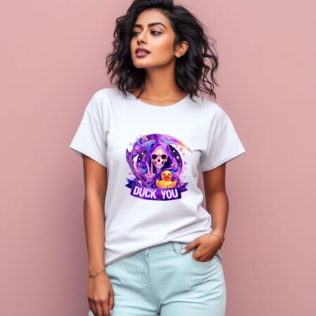 Women's Duck You Graphics Printed T-Shirt